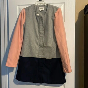 Sabine NWT women’s color block pea coat size medium